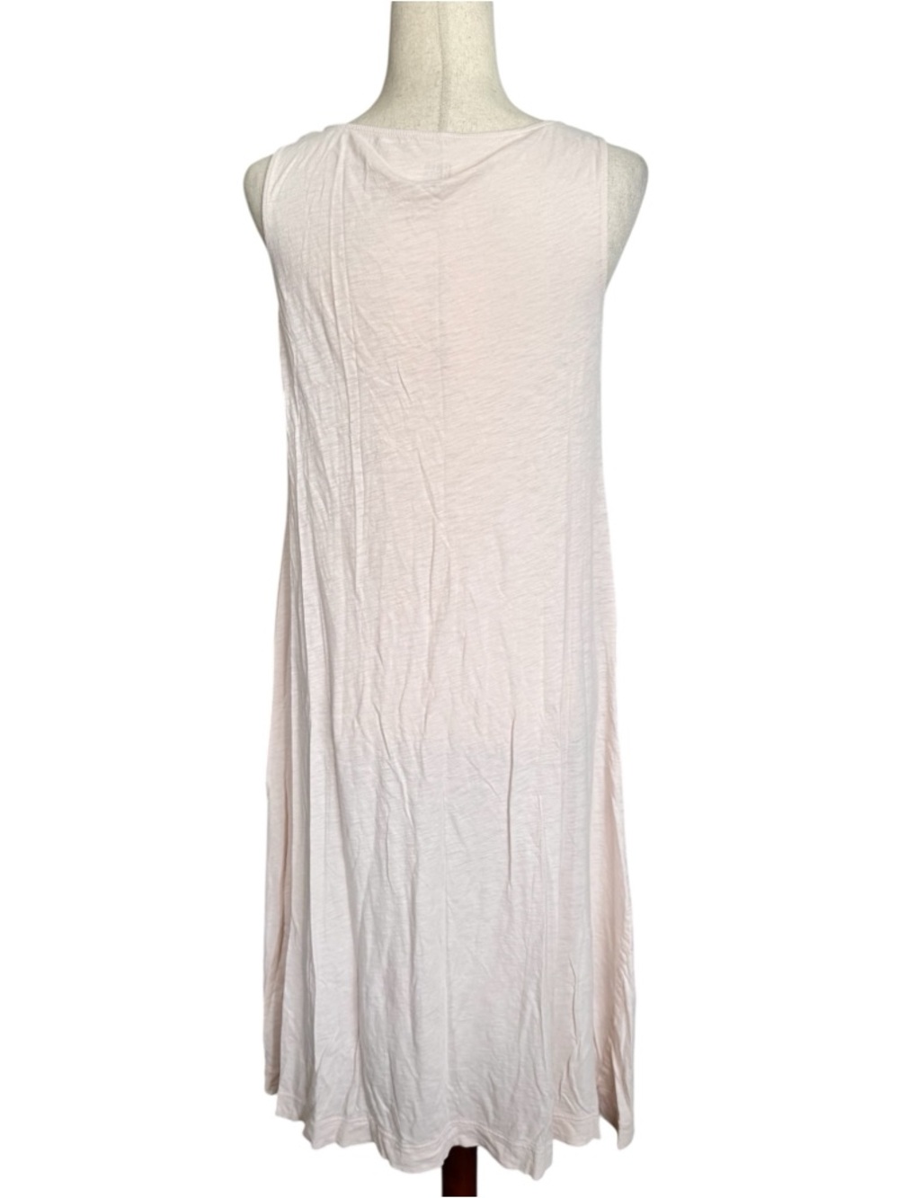 Eileen Fisher Sleepwear Lightweight Nightgown in Pale Blush - Picture 2 of 5